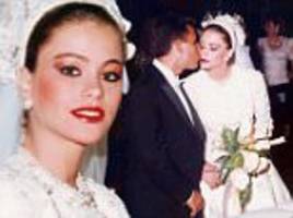 Sofia Vergara the blushing bride in pictures from Colombian wedding to childhood sweetheart
